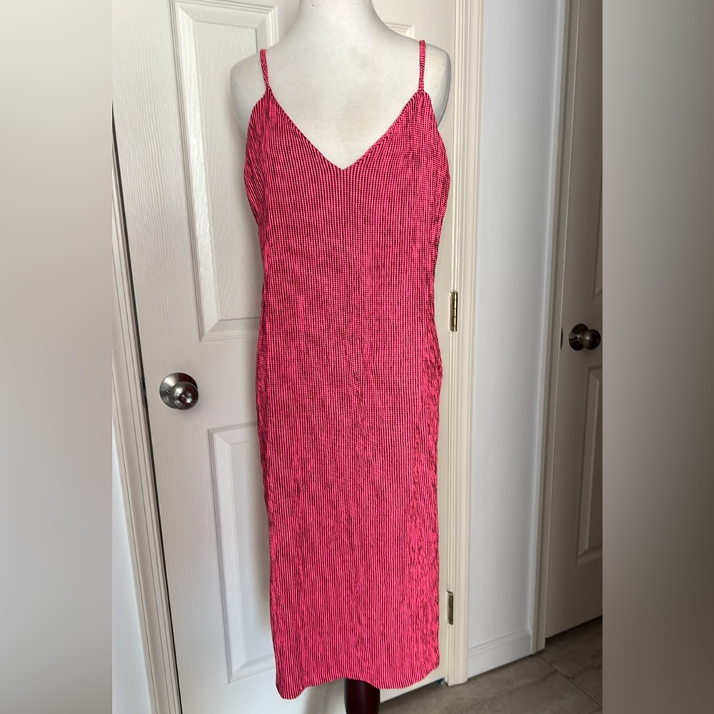 ZARA Hot Pink Stretchy Tank Vneck Dress SmallDEADSTOCK